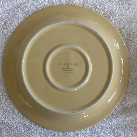 Pottery Barn Emma Yellow Dinner Plate set of 4 - Picture 4 of 16